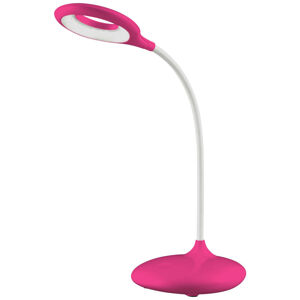 Xora LED LAMPA NA PSACÍ STŮL, dotykový stmívač, 41 cm - pink