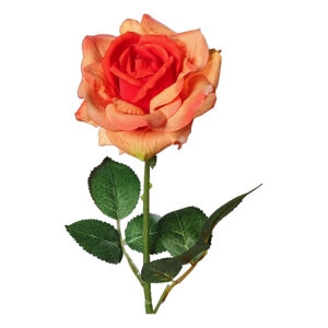 UMĚLÁ KVĚTINA růže 68 cm - oranžová