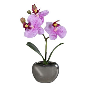 UMĚLÁ KVĚTINA orchidej 17 cm - pink