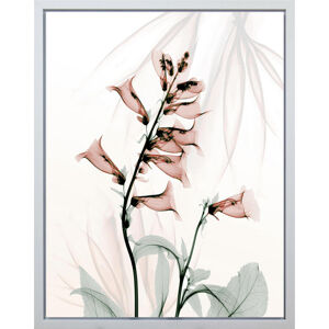 Monee UMĚLECKÝ TISK, květiny, 40/50 cm - zelená, červená, bílá