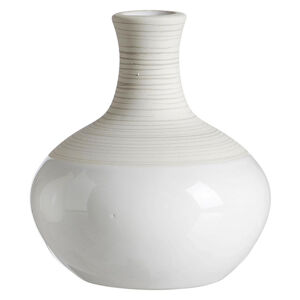 Ritzenhoff Breker VÁZA, keramika, 10 cm - bílá, béžová