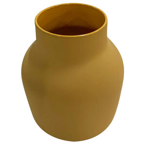 Ambia Home VÁZA, keramika, 18 cm - žlutá